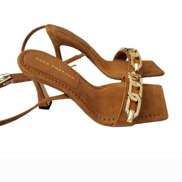 Good American Ankle Strap Heels Size 9 - Picture 6 of 13